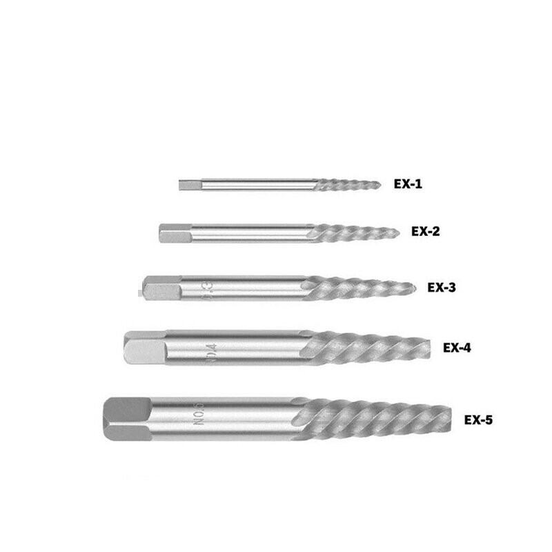 10pc Screw Extractor | Left Hand Cobalt Drill Bit Set Easy Out Broken Bolt