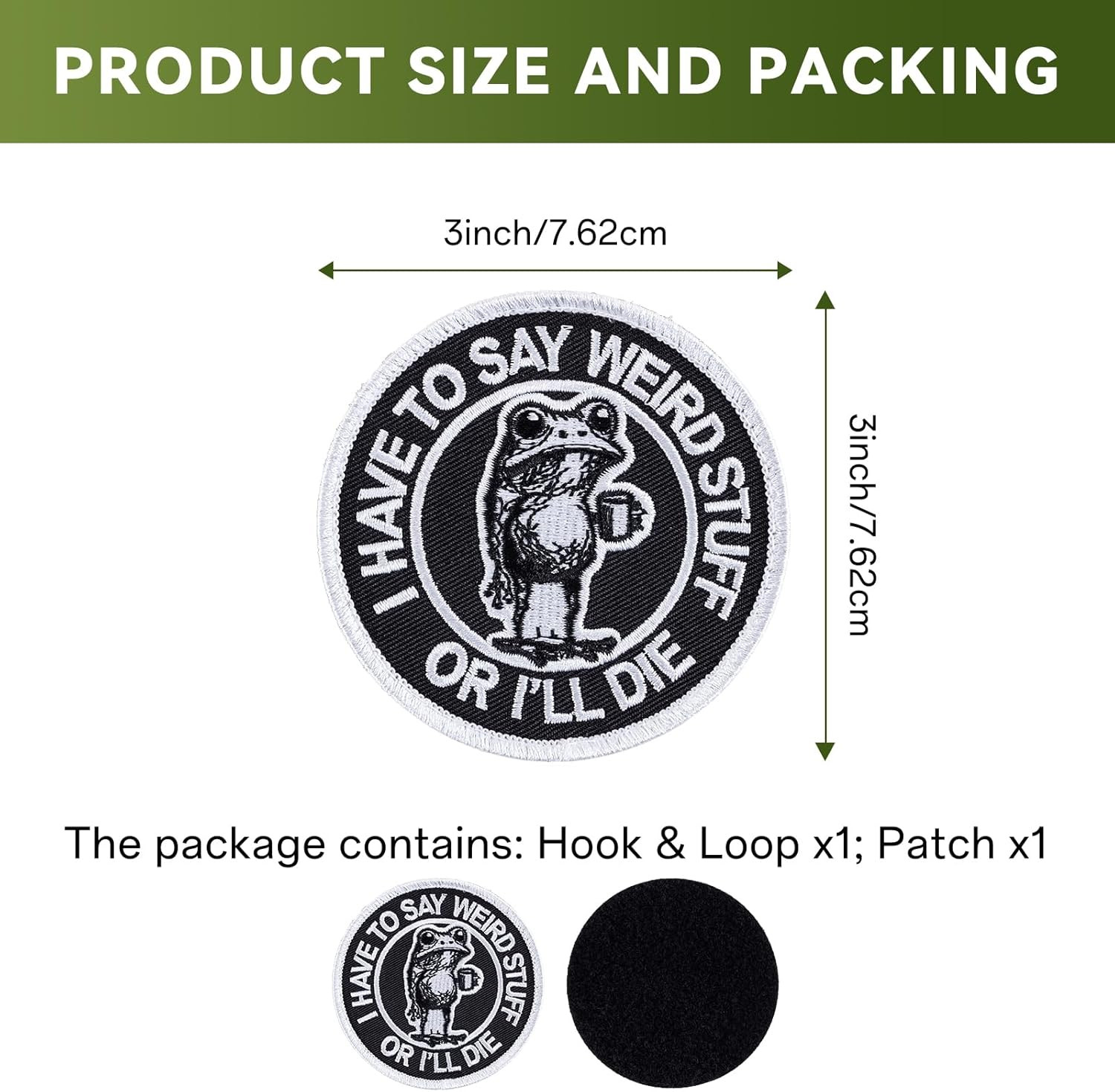 Funny Morale Patch Hook and Loop Patches Tactical Patch Embroidered Patches for