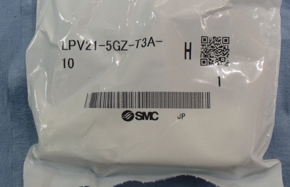 NIB SMC LPV21-5GZ-T3A-10 pinch valve, CHEMICAL VALVE, 2 PORT