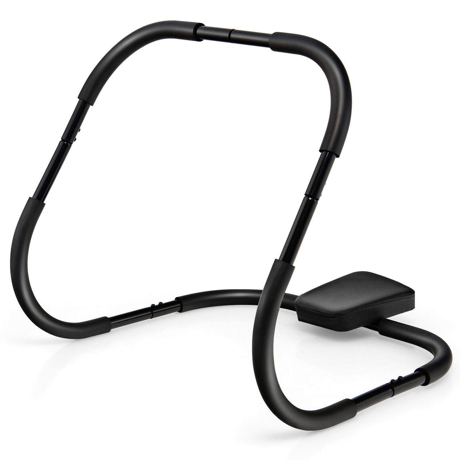 Portable AB Trainer Fitness Crunch Workout Exerciser w/Headrest Home Office Gym