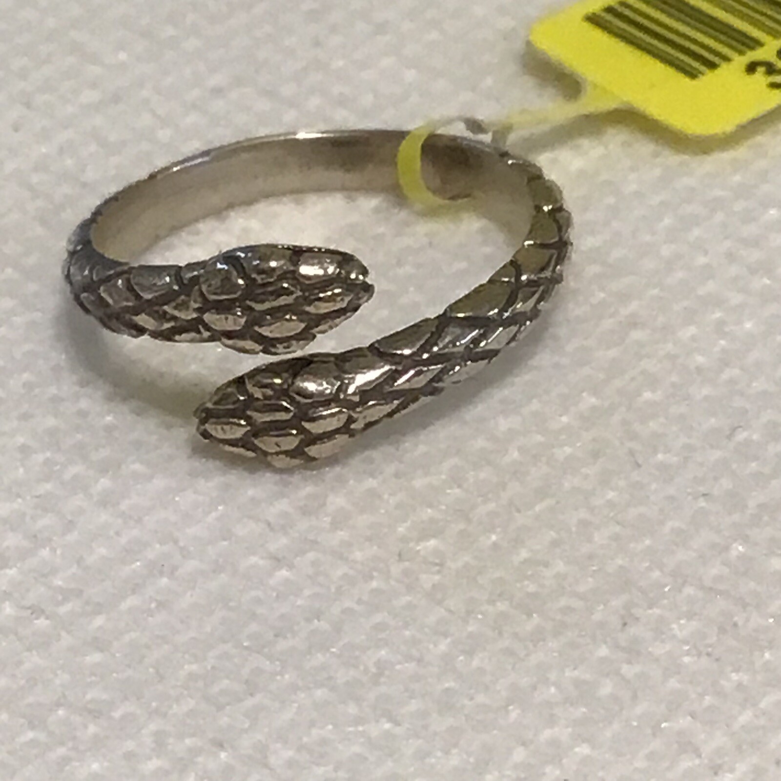 Artisan Crafted (Sz5-6) Bypass Snake Ring—Adjustable