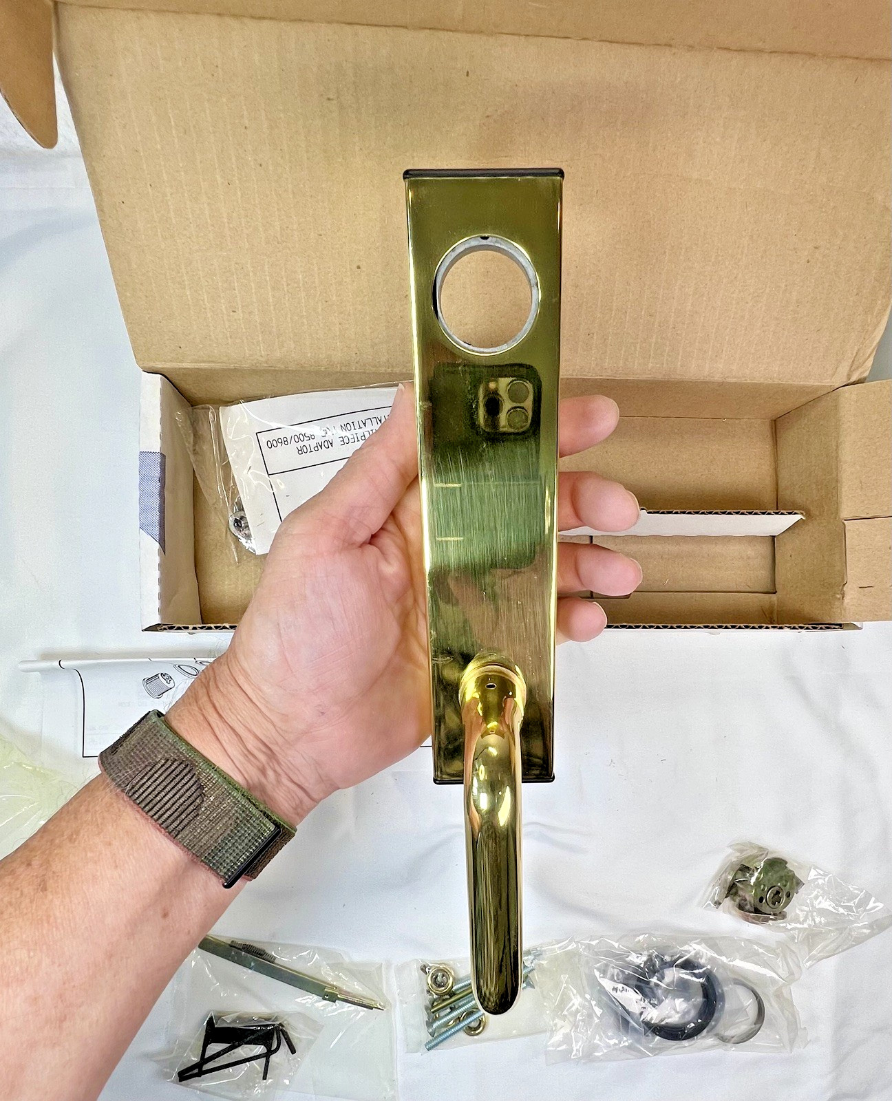 ADAMS RITE Lever Trim 3082-3U-00-US3 Bright Brass for Exit Devices 900 Series