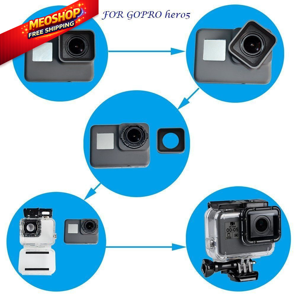 Suptig Replacement Waterproof Case Protective Housing Compatible for Black