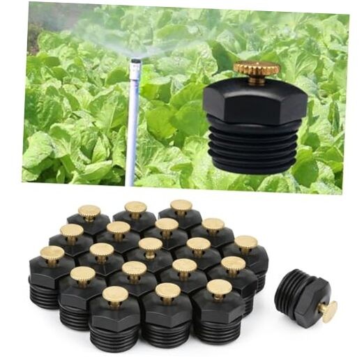 20 Pcs Drip Sprinkler Nozzles for Garden Irrigation, 1/2 20 Pcs Misting Nozzles
