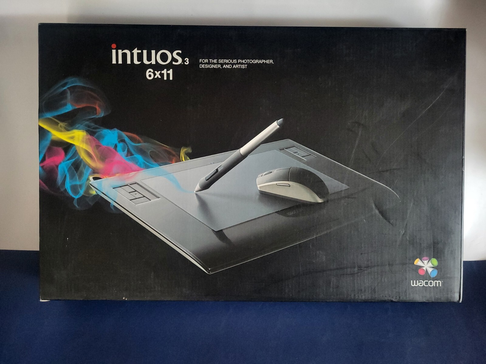 Wacom PTZ631W Intuos3 6x11 USB Drawing Tablet Pen and Mouse *READ*