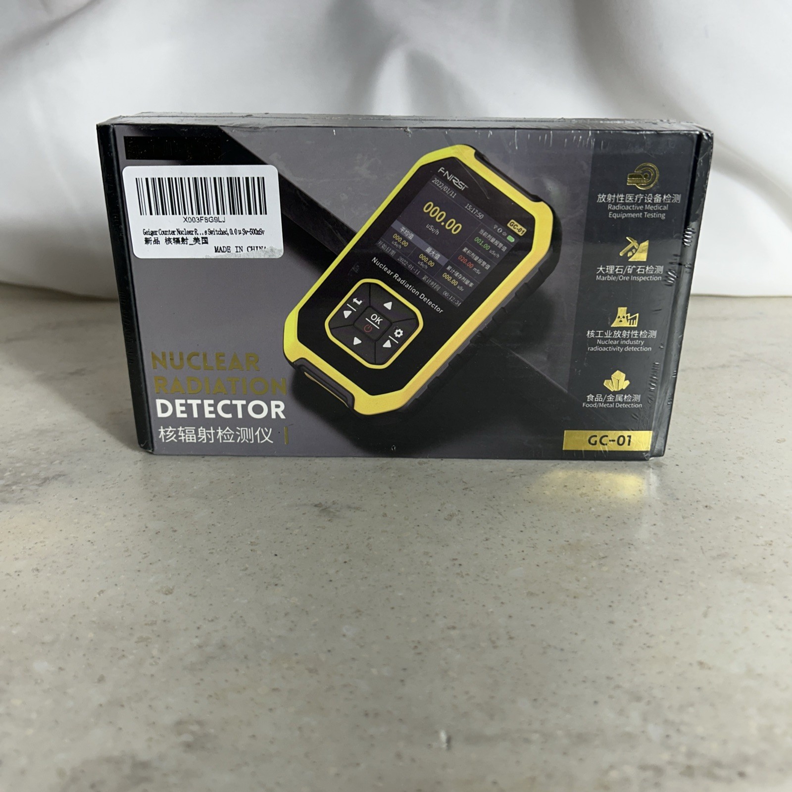 FNIRSI GC-01 Geiger counter Nuclear Radiation Detector Tester Personal Dosimeter