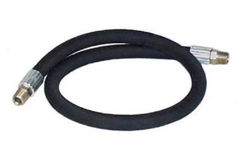 3/8" x 15" 2-Wire Hydraulic Hose Assembly Solid & Swivel Fittings 3,000 PSI