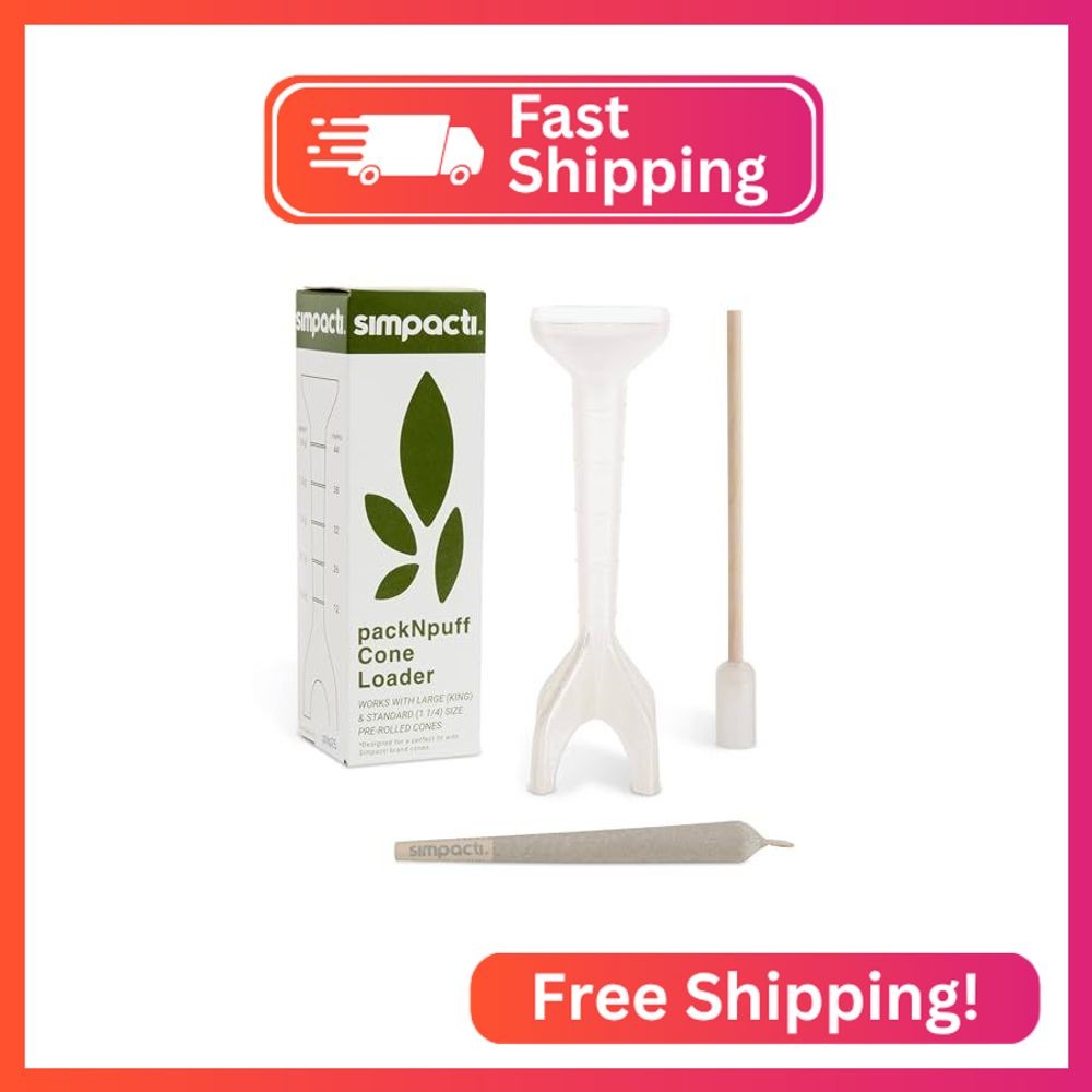 packNpuff Pre Roll Cone Loader, Filler and Packer - Cone Stuffer Funnel Machine