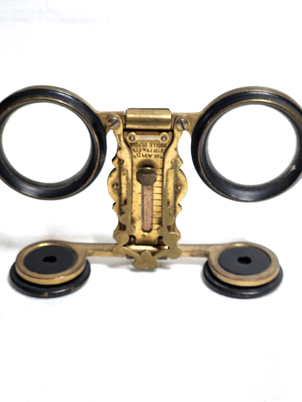Antique Mars Modele Depose Folding Opera Glasses Theater Glass Binoculars c1900