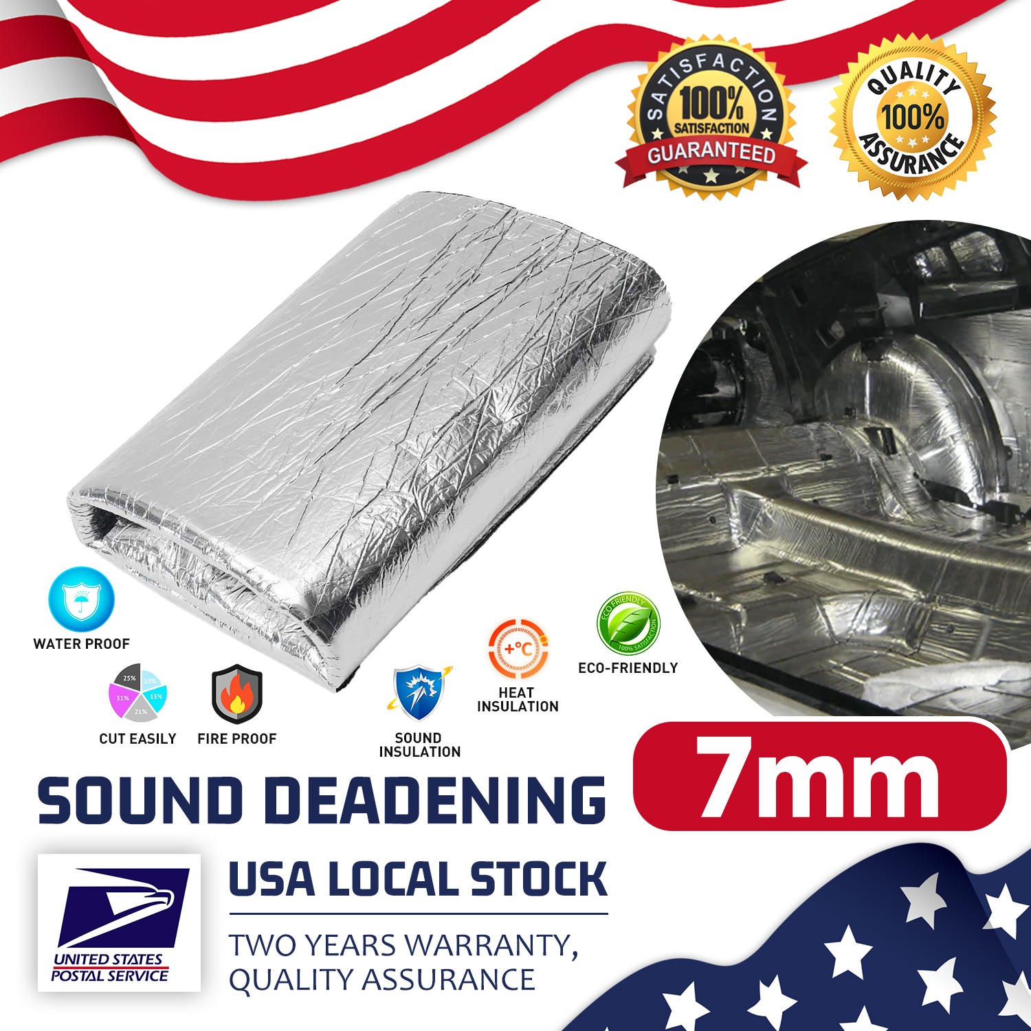 42CM Wide Fireproof Silencing Heat Insulation Mat For High temperature equipment