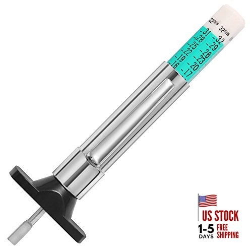 Color Coded Tire Tread Depth Gauge - Accurate Measurement Tool Green Type