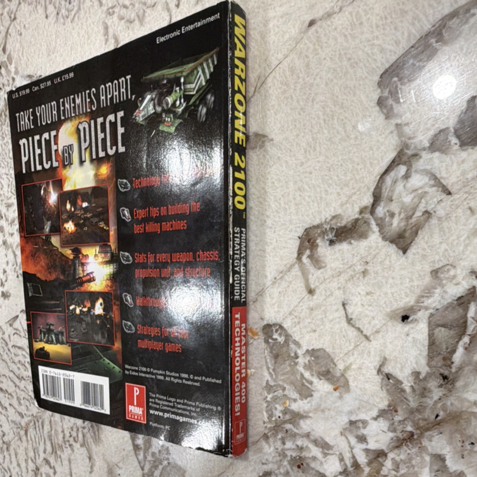 Warzone 2100 Prima’s Official Strategy Game Guide 1999 Eidos Interactive 208pgs