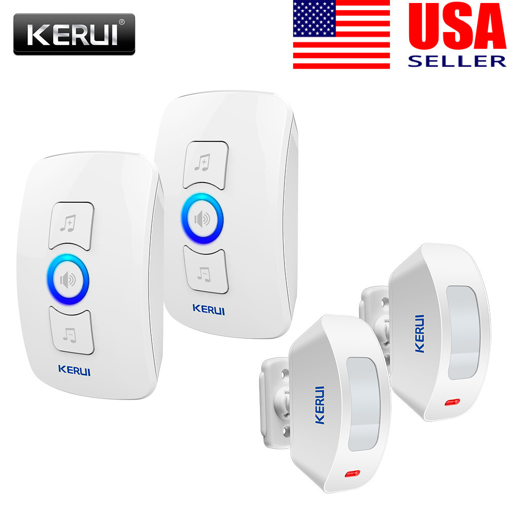 Wireless Entry Door Bell Welcome Motion Sensor Detector Gate Chime Alert Alarm