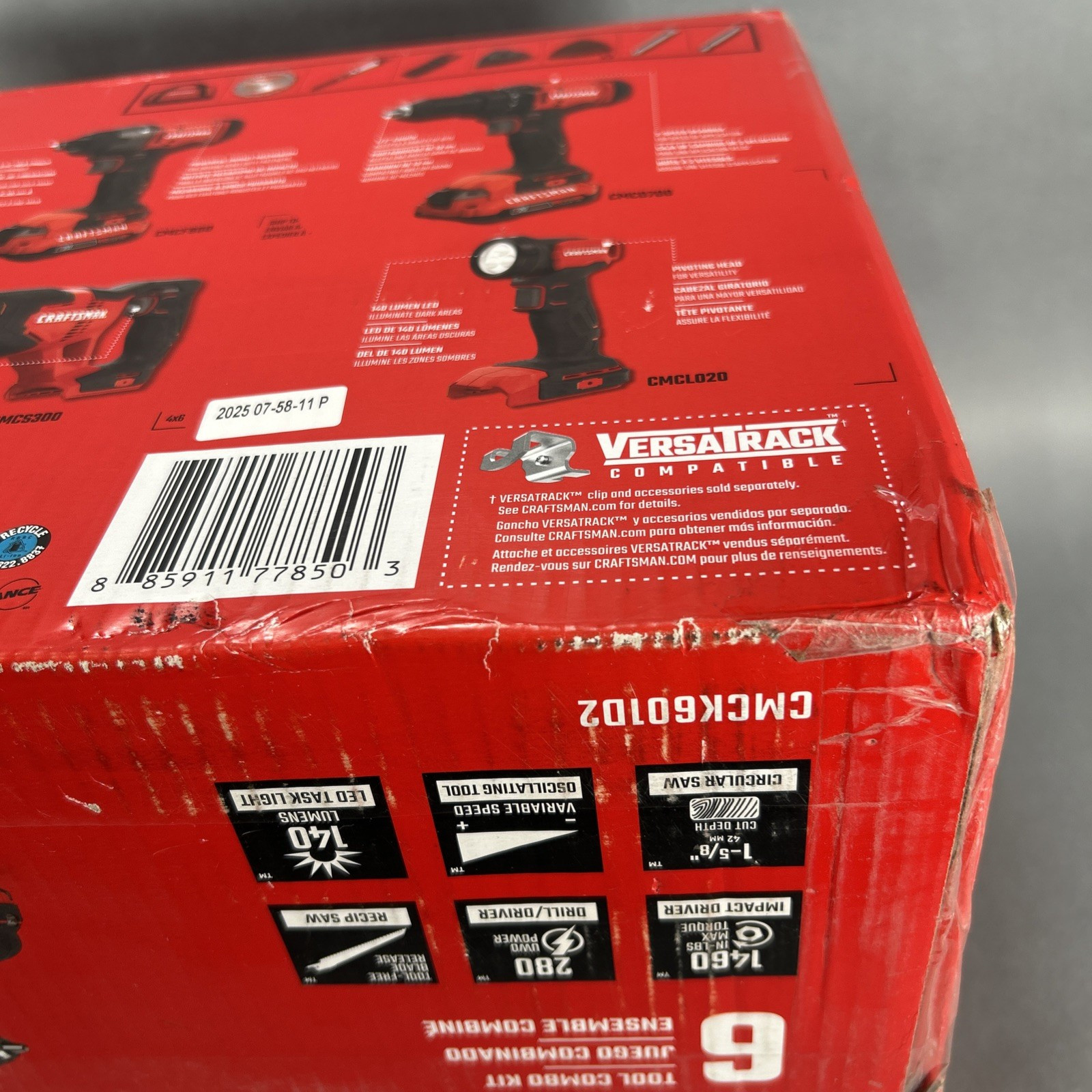 Craftsman CMCK601D2 20V Tool Combo Kit NEW