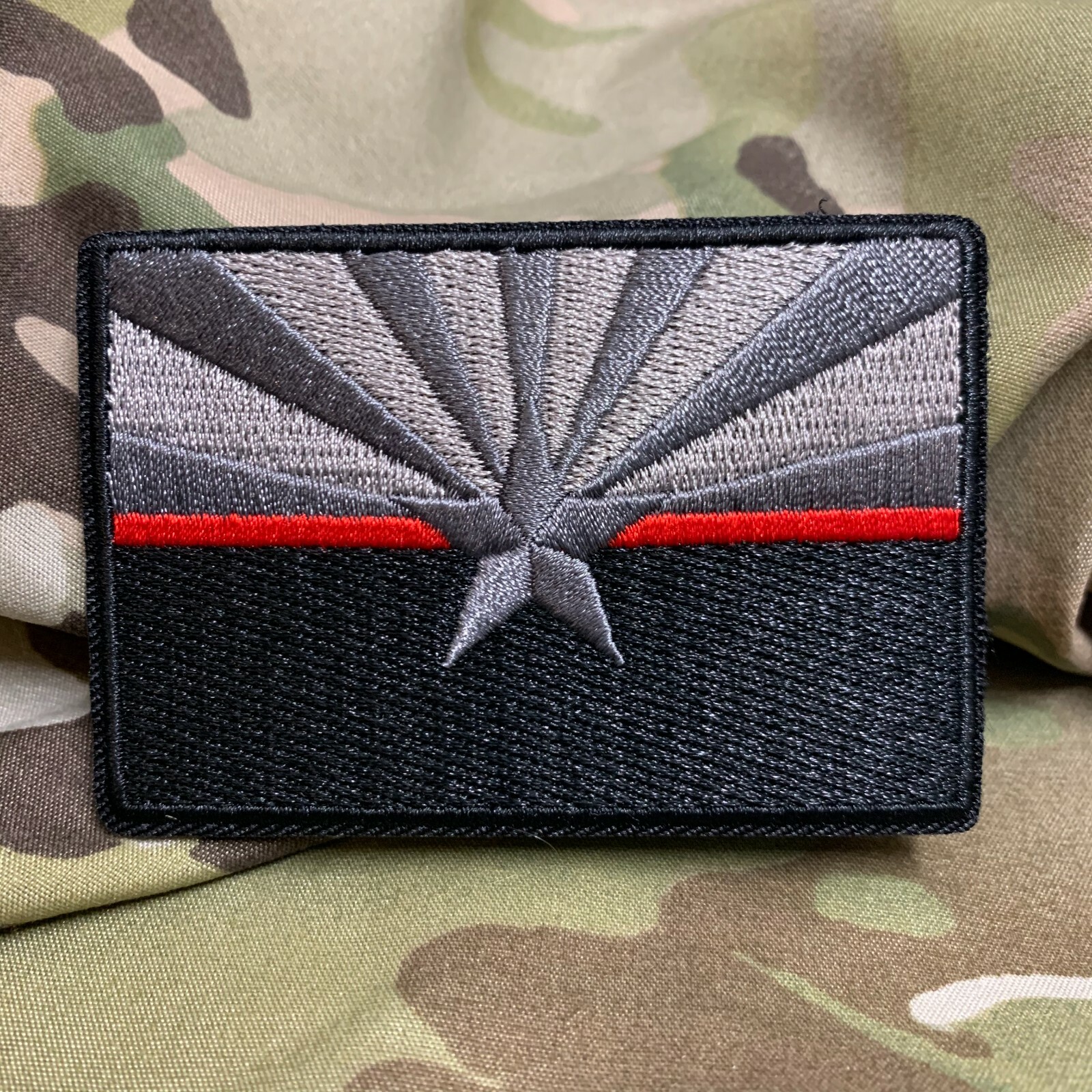 Subdued Thin Red Line ARIZONA State Flag Patch