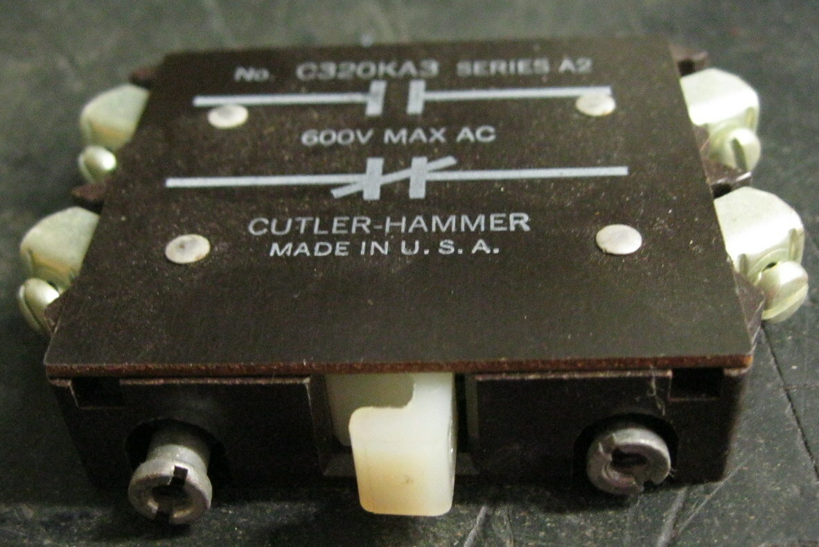Cutler-Hammer C320KA3 Auxiliary Contact Series A2