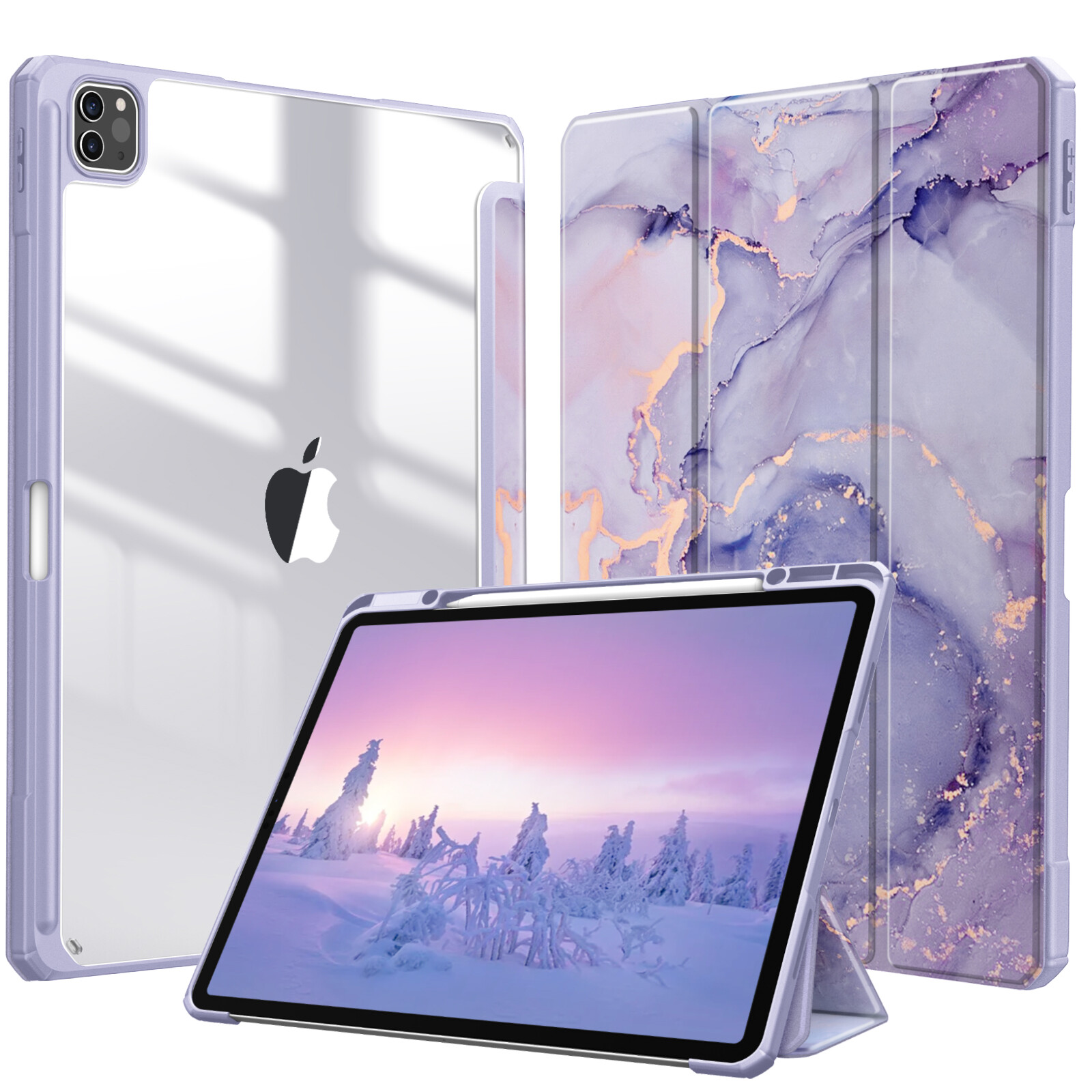 Hybrid Slim Case for iPad Pro 12.9 inch (5th/4th/3rd Gen) Shockproof Back Cover