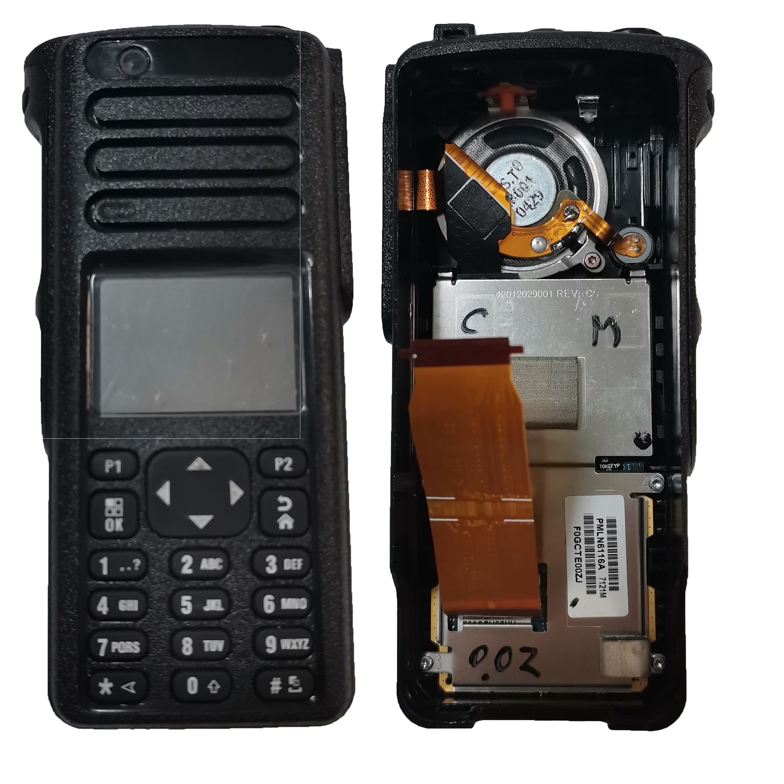 Complete Housing Case Kit for XPR7550 Radios With LCD Display & Keypad Keyboard