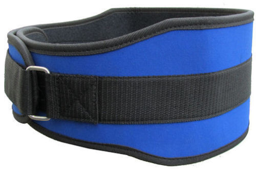 6" Nylon Weight Lifting Belt for Exercise and Fitness Gym BLACK or BLUE