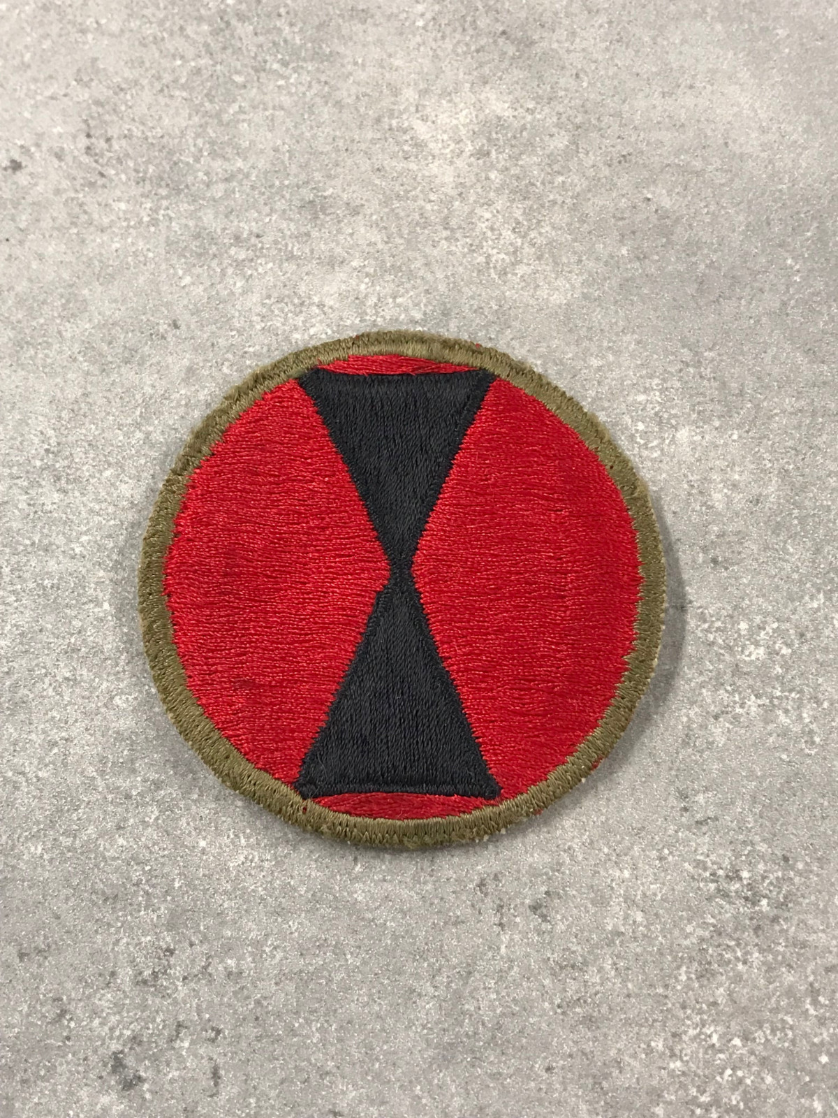 Vintage World War II United States Army 7th Infantry Division Patch