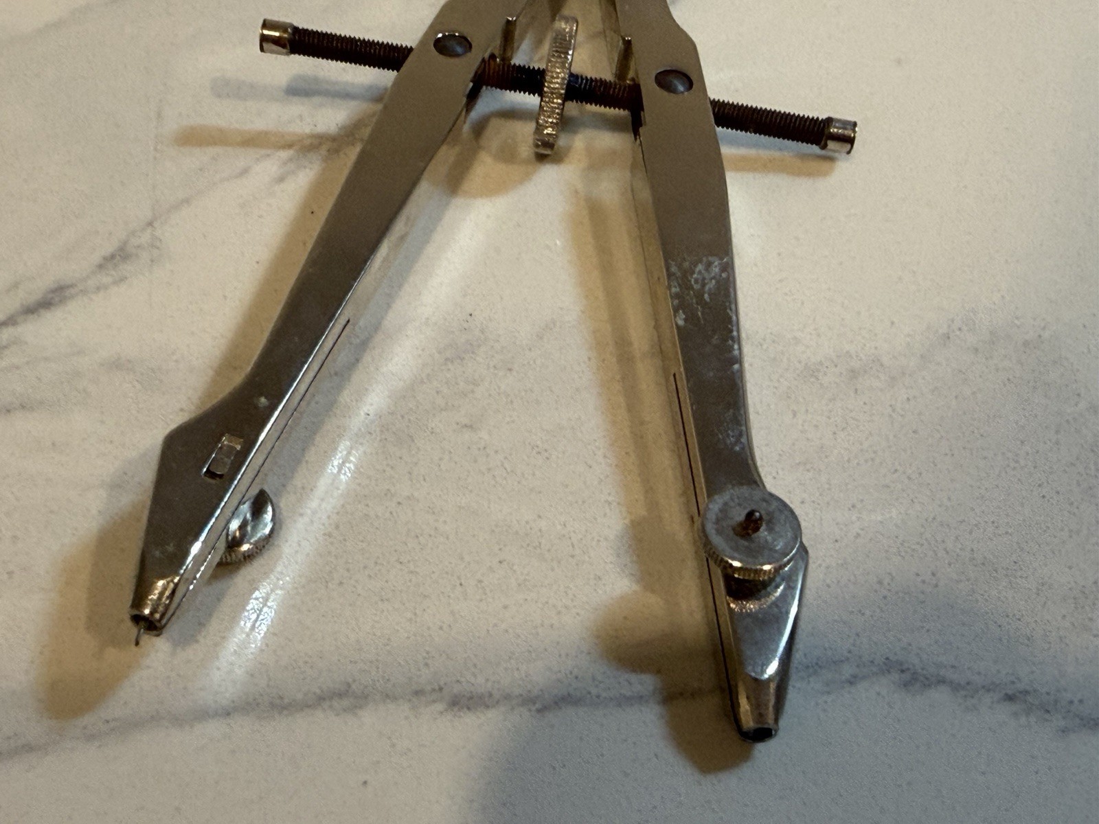 Vintage German Bow Divider Drafting Compass Precision Drawing Tool Made Germany