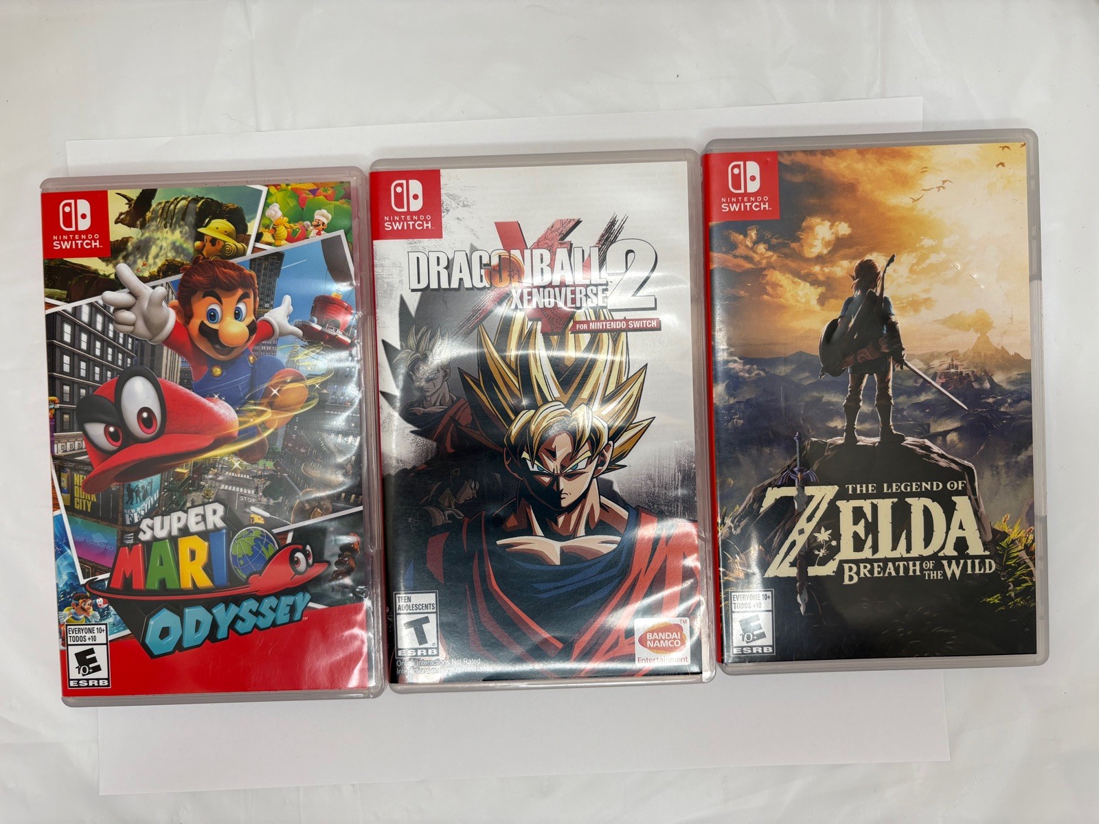 Nintendo Switch Empty Game Cases Lot of 3. No Games Just Cases