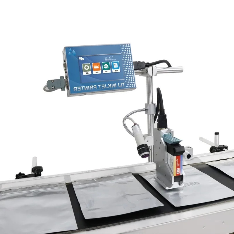 Online Inkjet Printer Production Line Coder Plastic Packaging Card Date