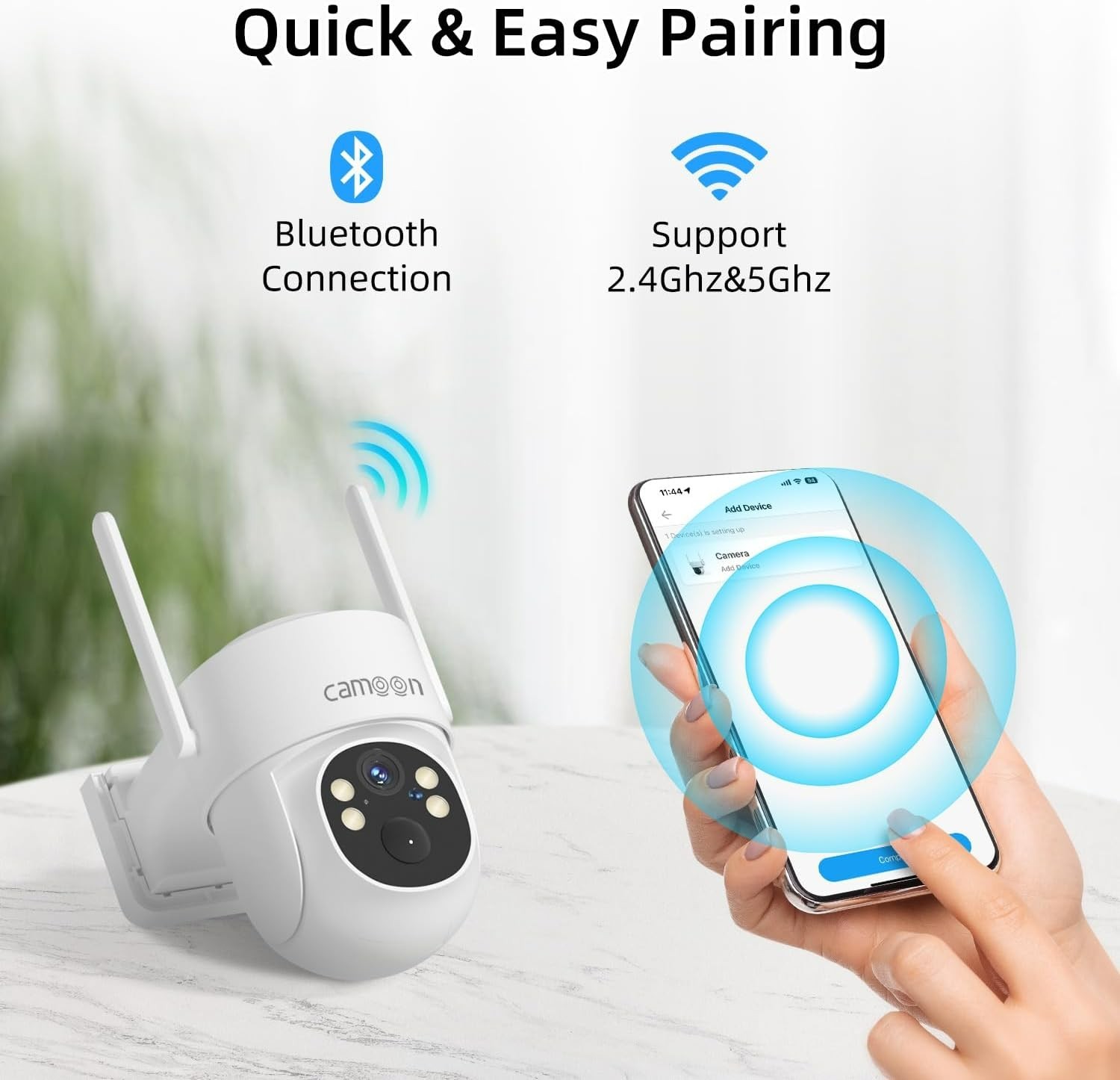 Solar Battery Powered Wireless Security Camera System WiFiIP Outdoor Home