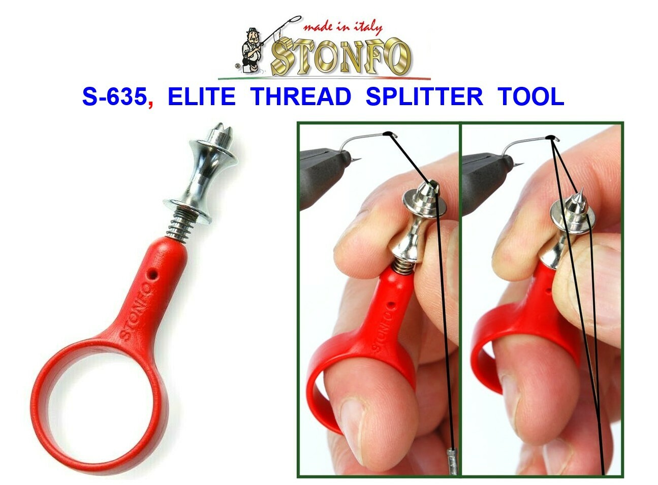 STONFO 635 ELITE THREAD SPLITTER TOOL FOR FLY TYING VICE TROUT FLIES WET FLIES