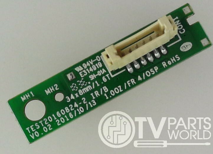 Vizio D43FX-F4 TV IR Sensor Board TEST20160824-2 E314919 (OEM PART)