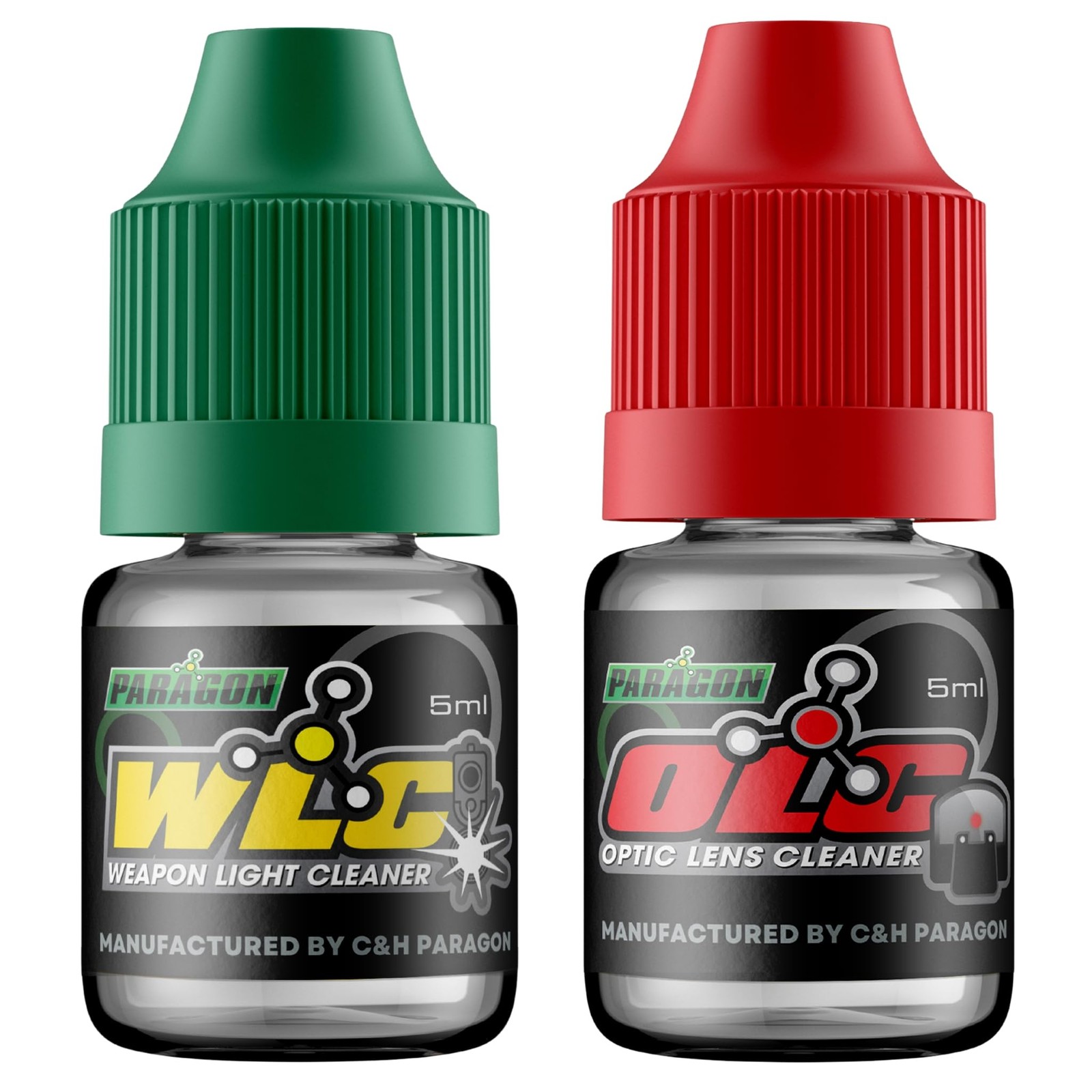Paragon WLC + OLC Weapon Light Cleaner: Tactical Rail Flashlight Lens Cleaning