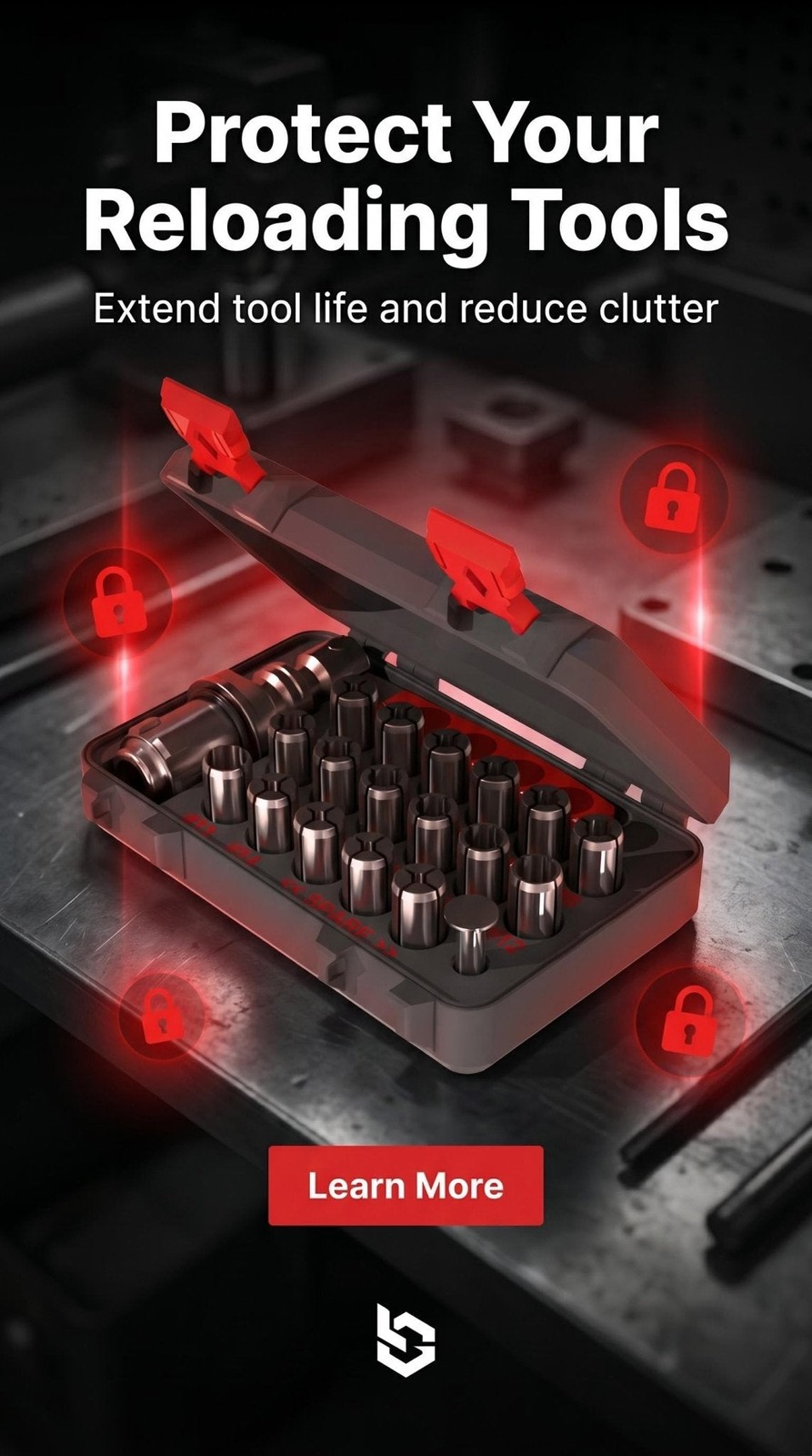 Hornady Bullet Puller and Collets Storage Case Gen 2