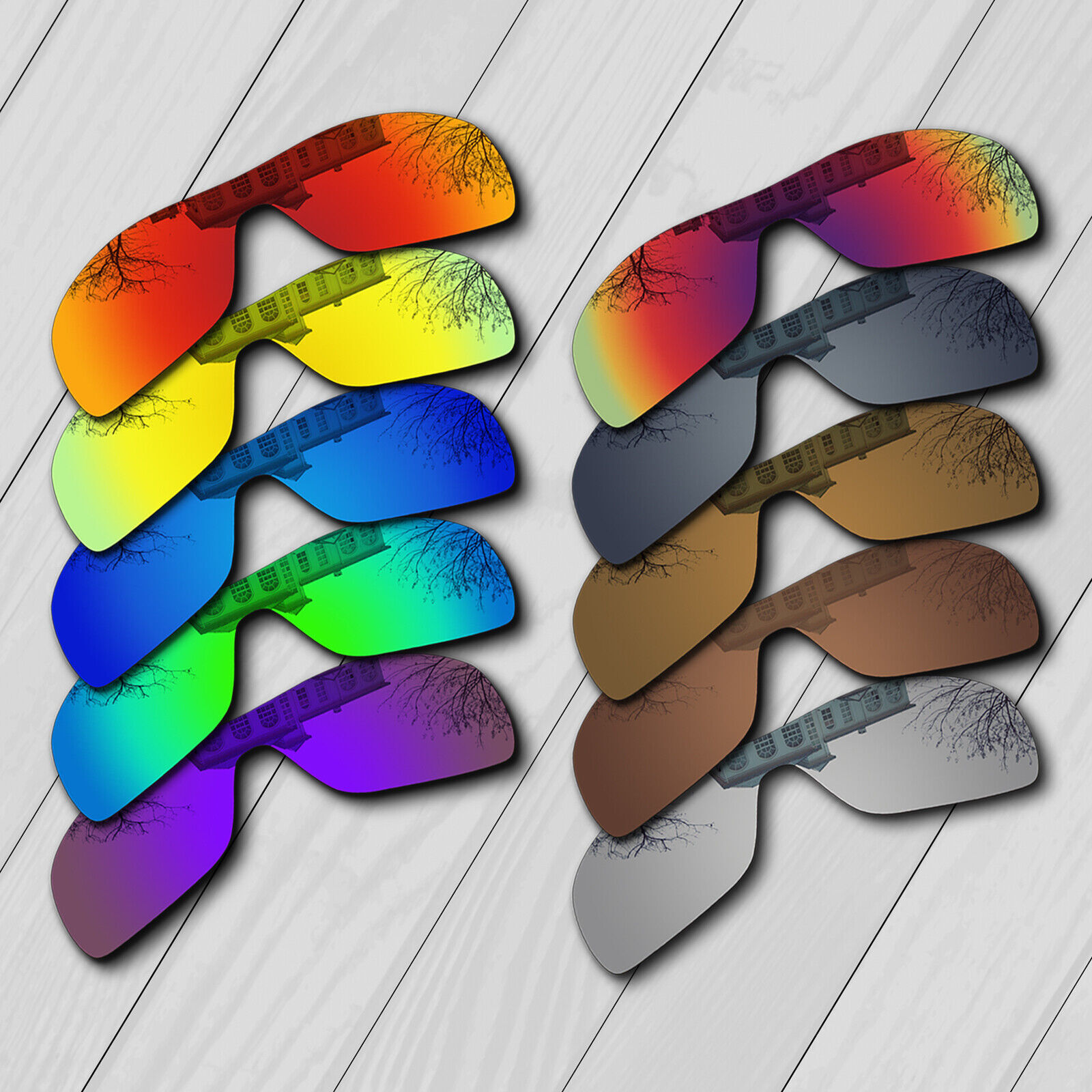 POLARIZED Replacement Lenses For-Oakley Batwolf OO9101 Sunglasses Anti-Scratch