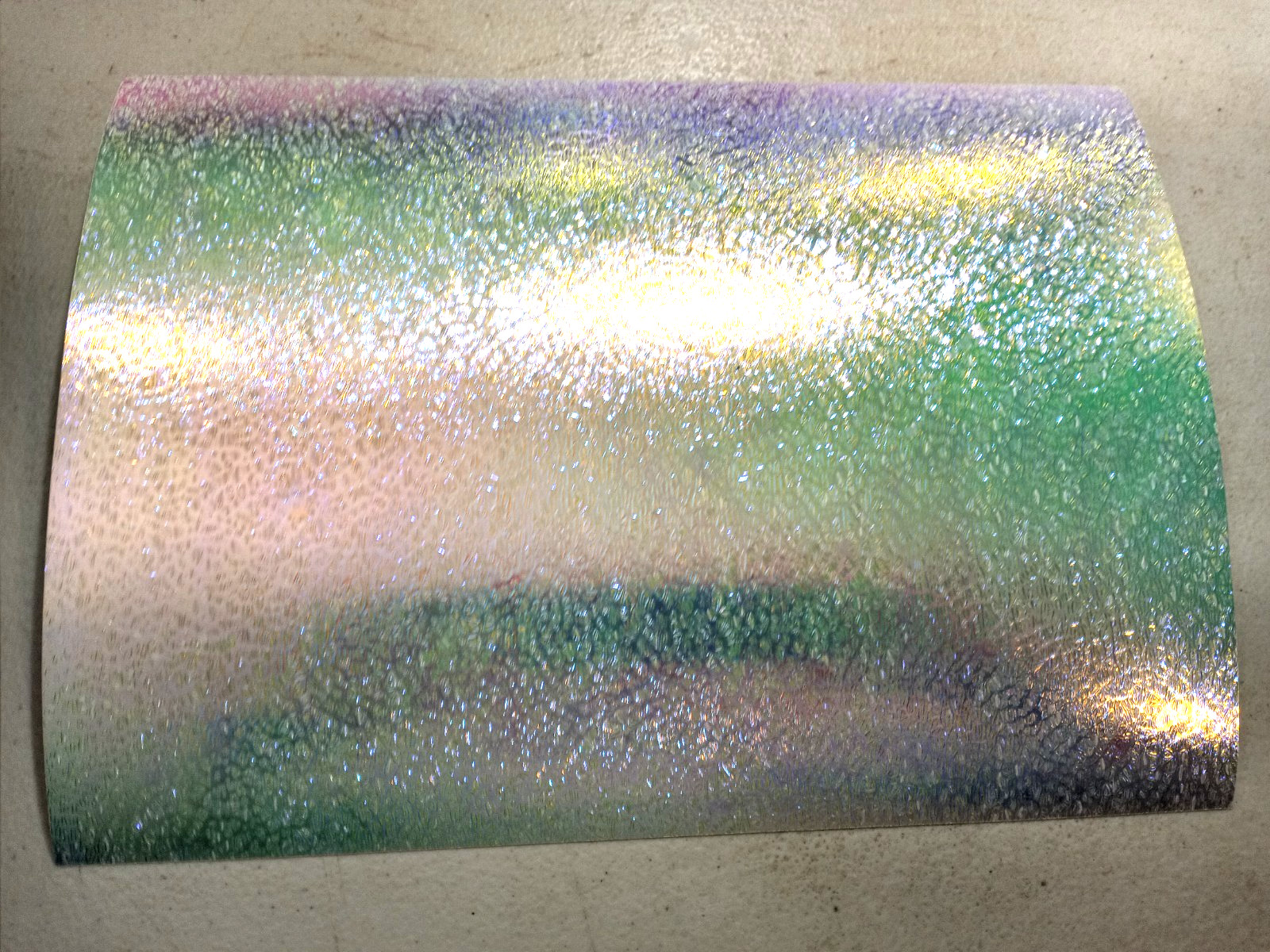CRUSHED MOON JELLY UV MATTE 11 3/4" x 8" SHEET Fishing Lure Tape
