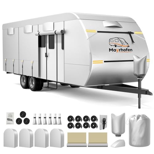 600D Oxford Fabric RV Cover 24-27ft Cover, 6 Layers 24-27FT Travel Trailer