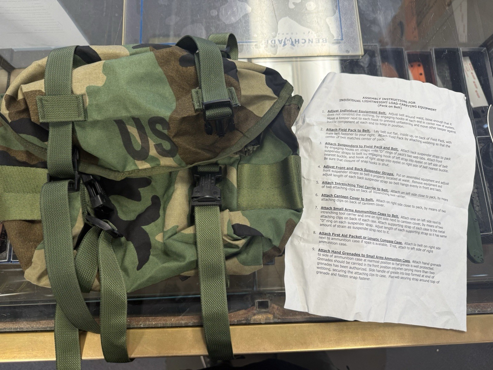 NEW UNISSUED USGI WOODLAND FIELD TRAINING PACK NSN: 8465-00-935-6825