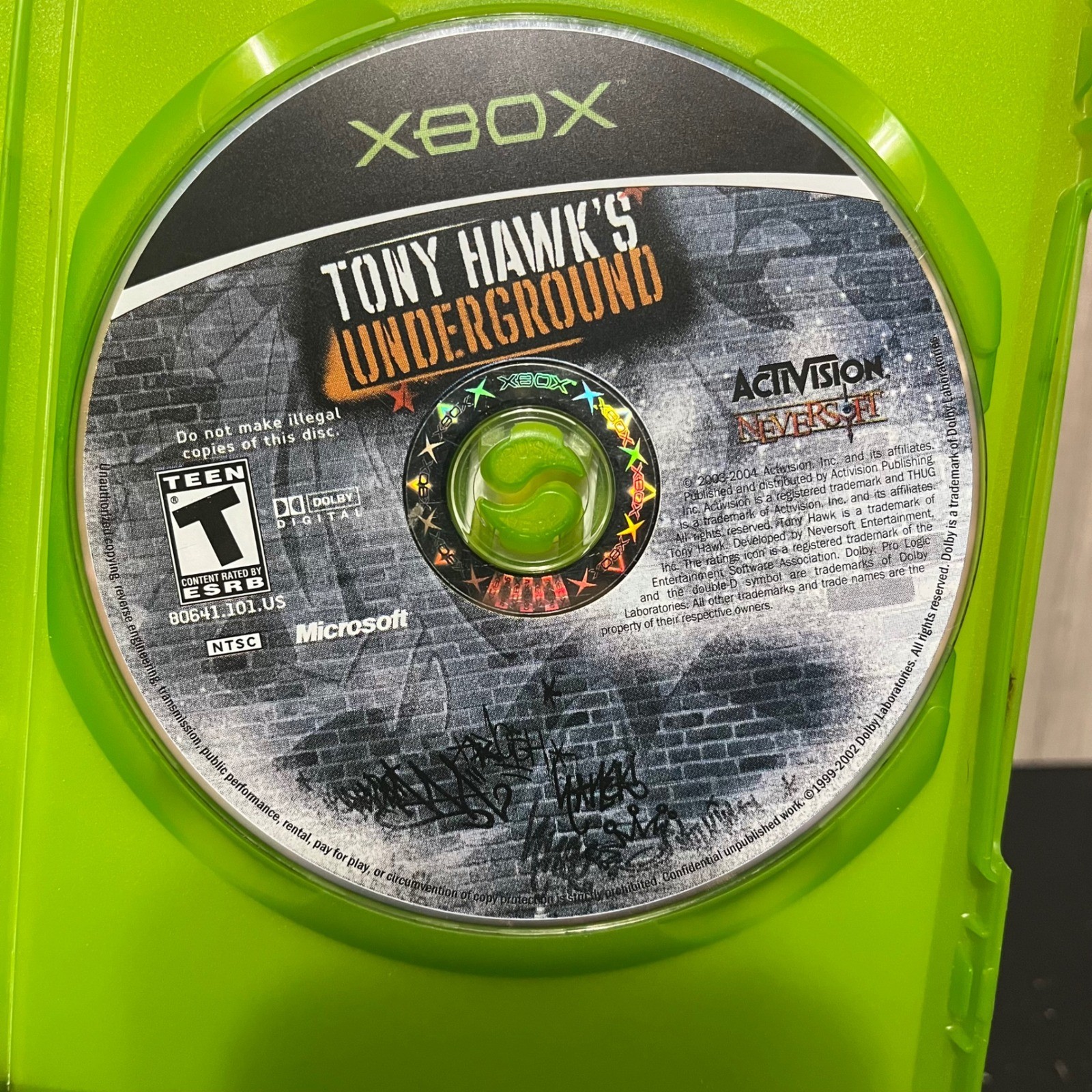 Tony Hawk's Underground Microsoft Xbox Original Case And Disc Tested Working