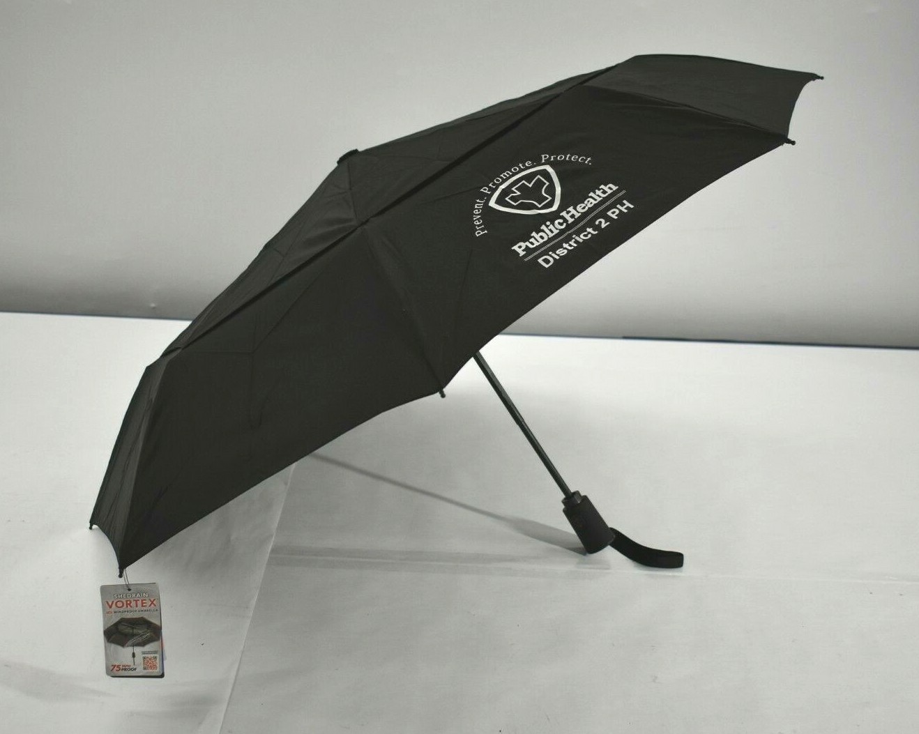 ShedRain Vortex Windproof Umbrella Black 75 MPH Proof Auto Open & Close New