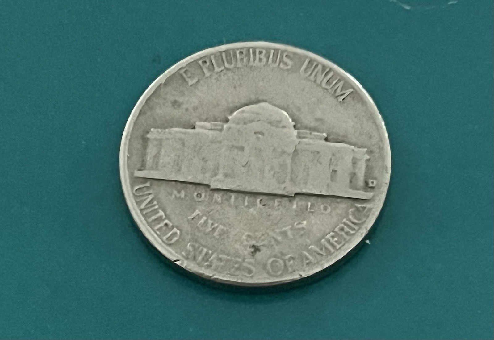 1962 D Jefferson Nickel Error