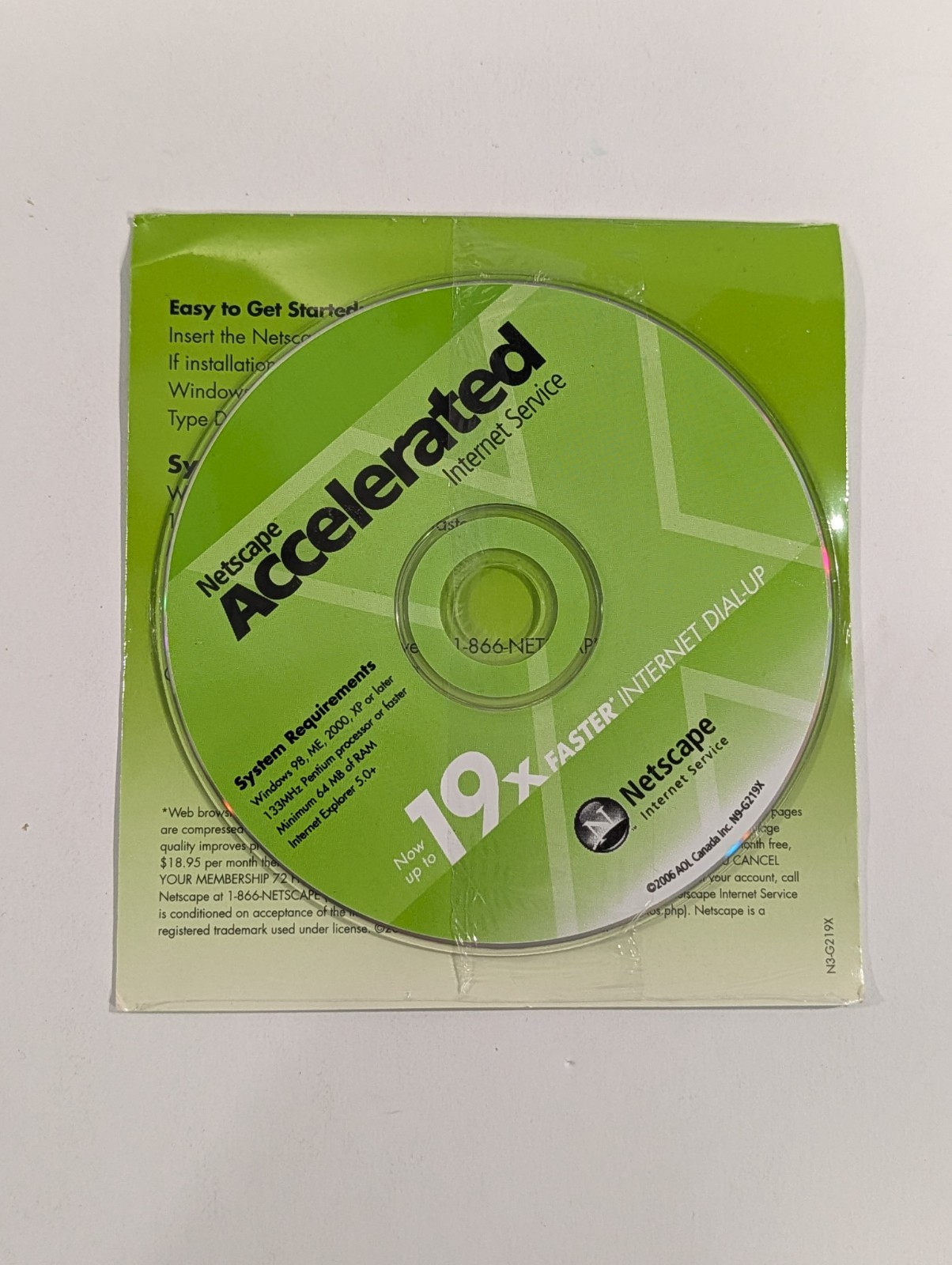 Netscape Accelerated Internet Service CD Software | NEW SEALED