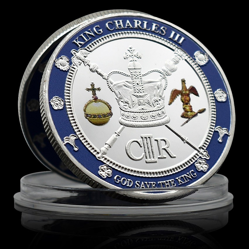2023 King Charles Coin Commemorative Plating Silver of England The Coronation