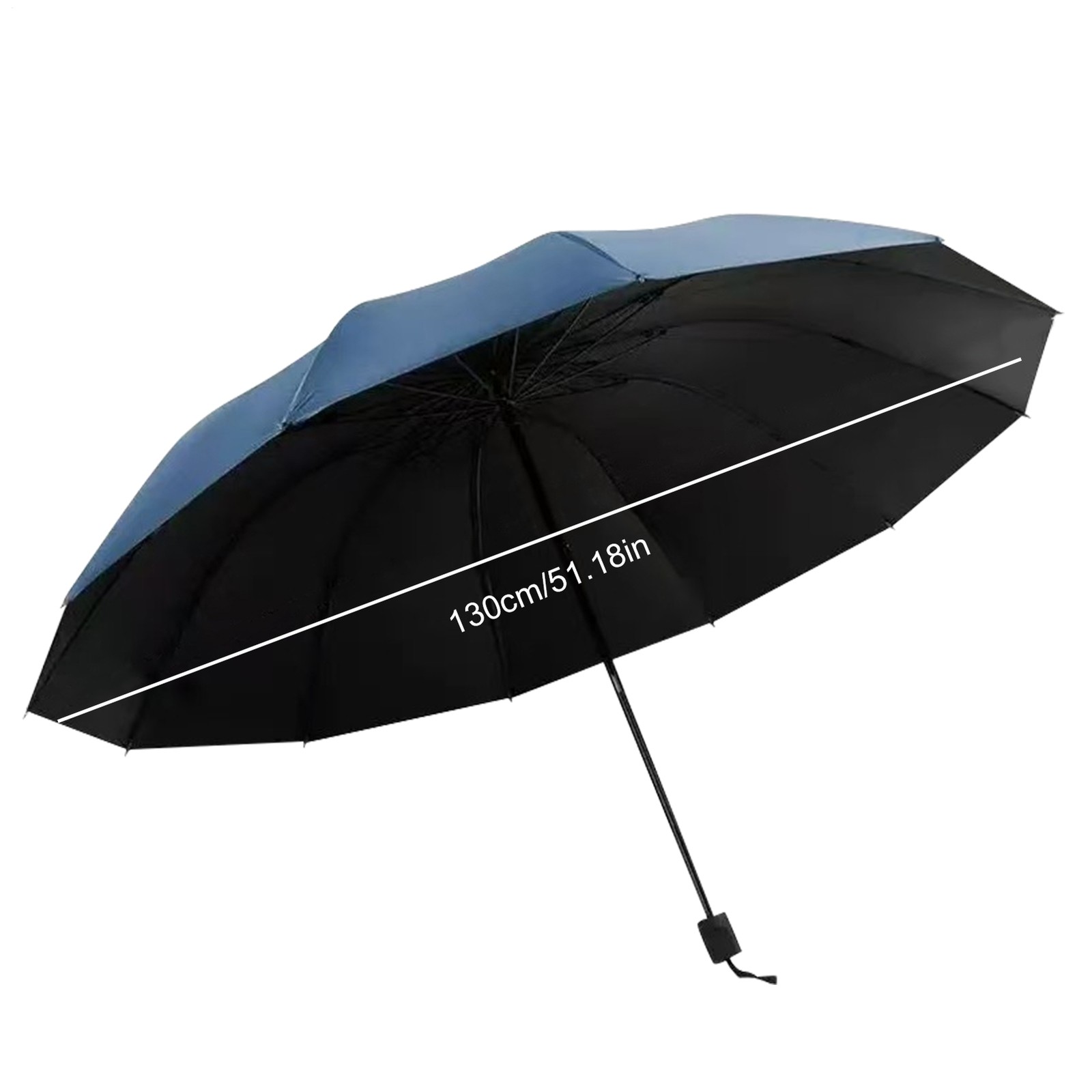 Windproof Travel Umbrella 12-Rib Strongest Premium Auto Folding Umbrella Large
