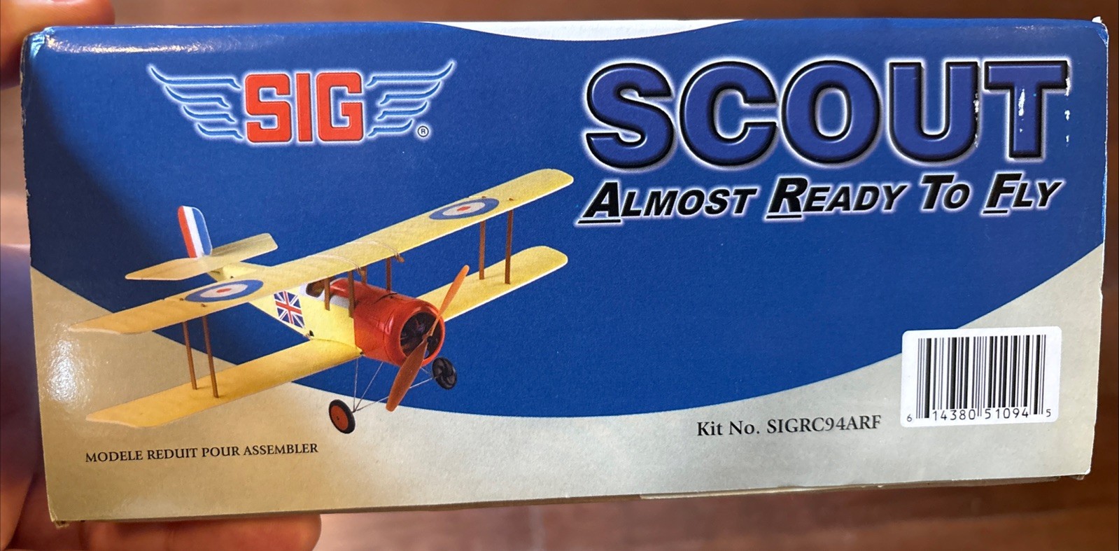 SIG RC94 ARF SIG Bristol Scout ARF - 30.78 Inch Wingspan R/C NIB