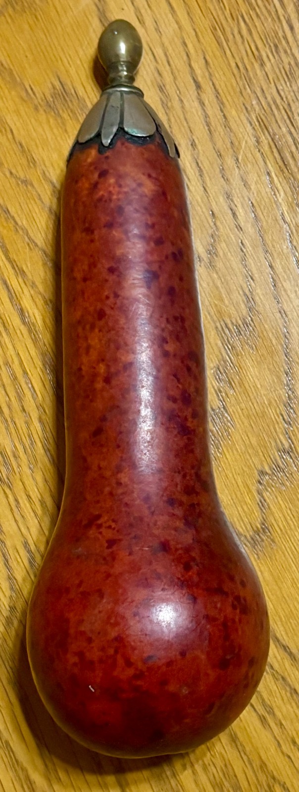 Original Antique 18th Century Caucasian Gourd Powder Flask