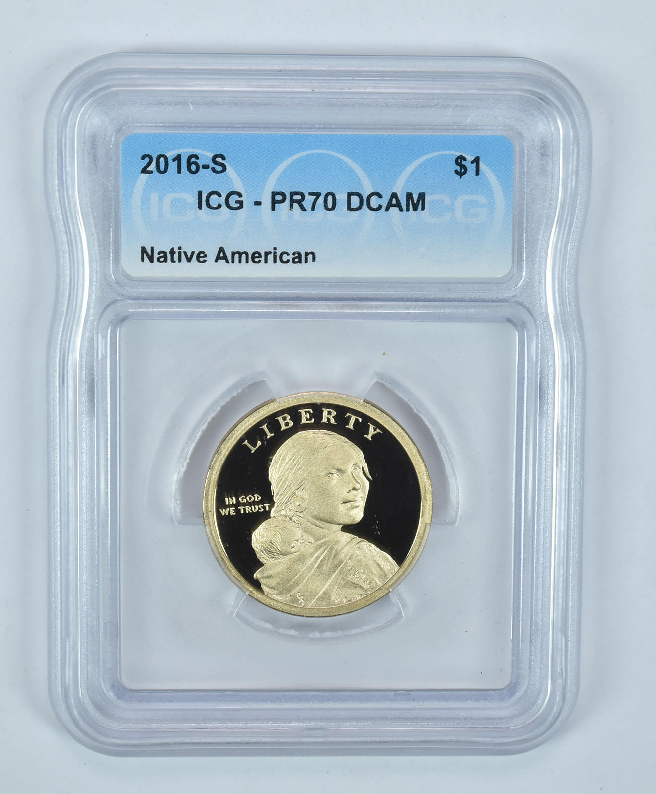 2016-S Sacagawea $1 Wartime Code Talkers PR70 DCAM ICG