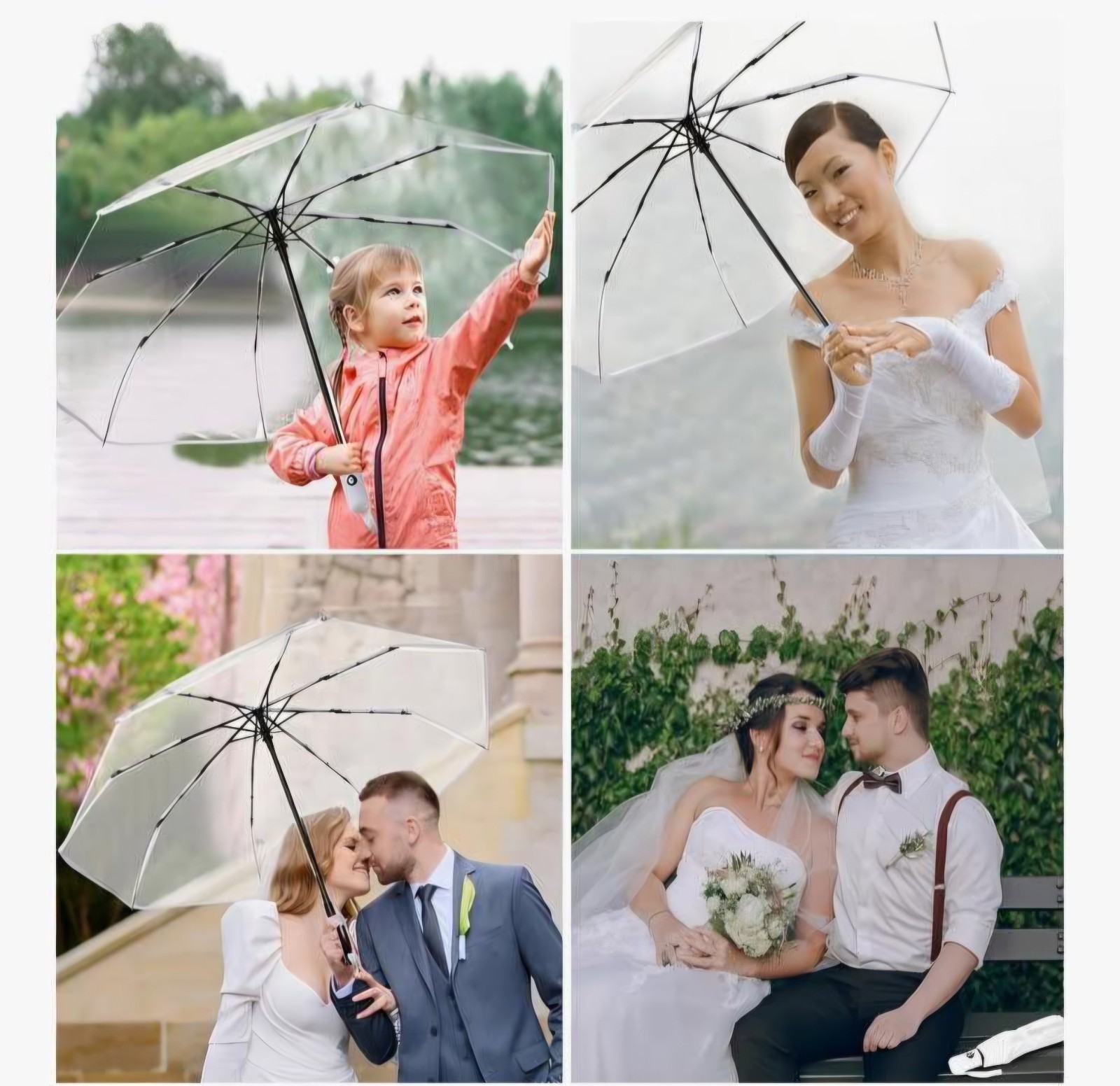 Clear umbrella