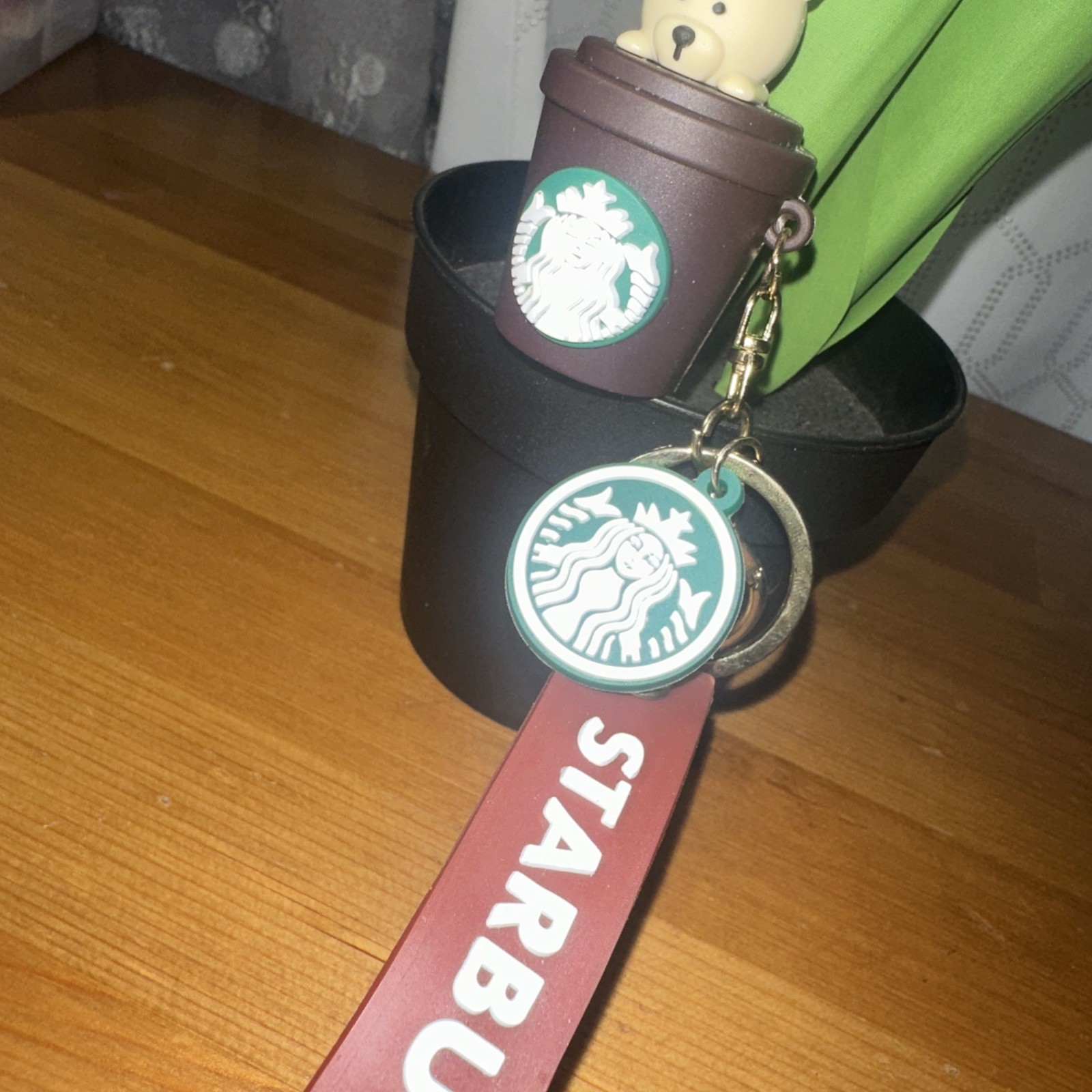 Starbucks Bear Cup Keychain