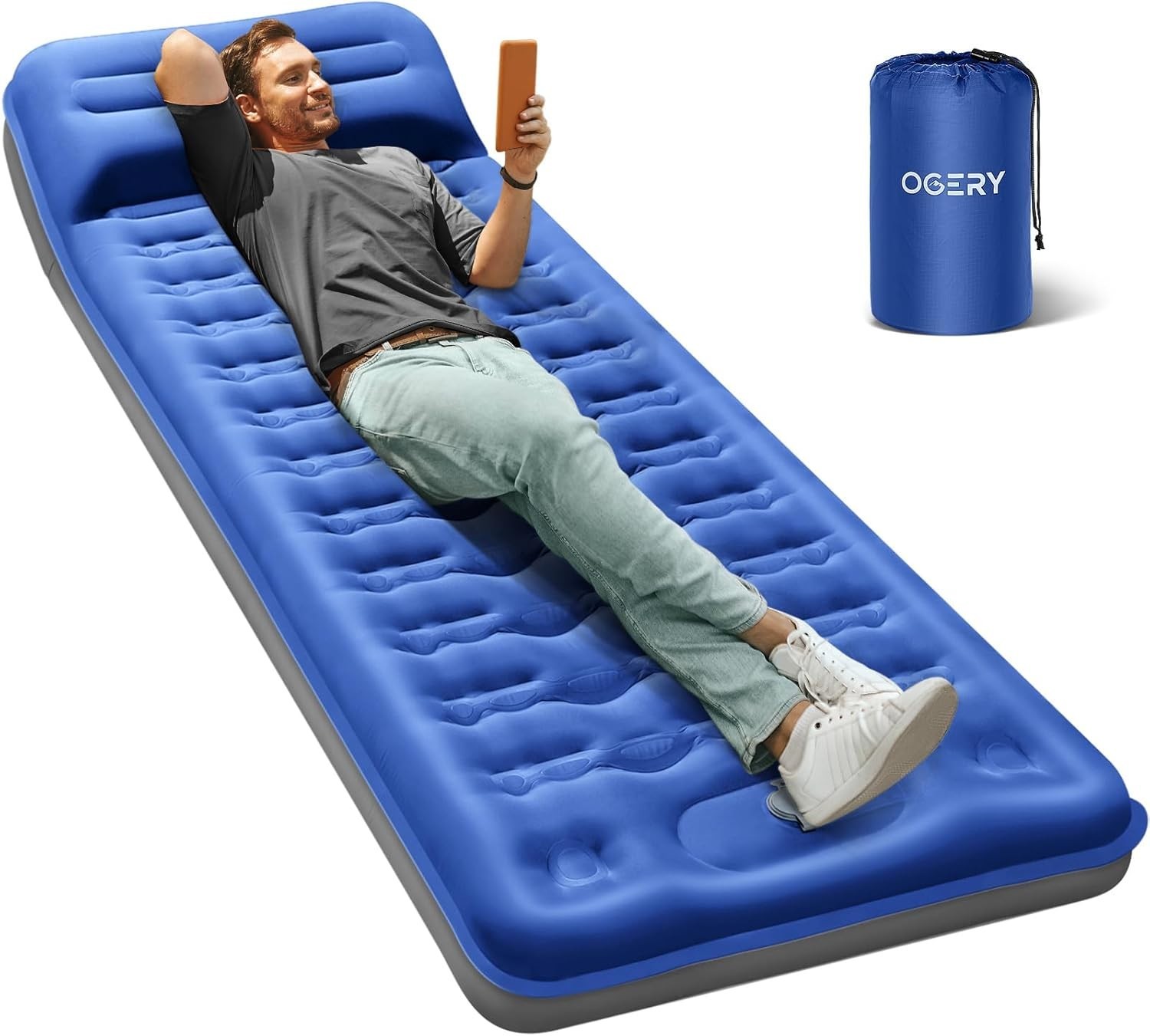 Durable 6'' Air Mattress for Tent Camping – Lightweight & Space-Efficient