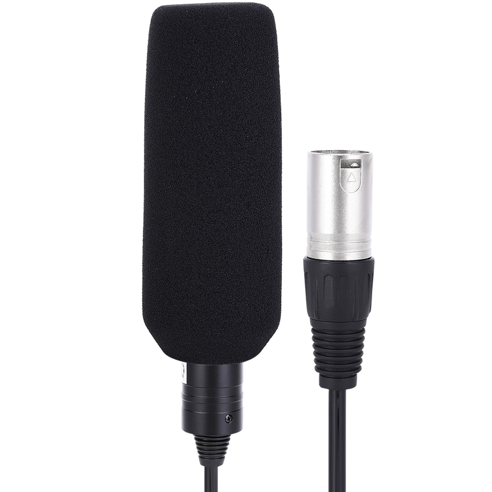Condenser Microphone Stereo Camera Mic Video Recording Black Unidirectional Anti