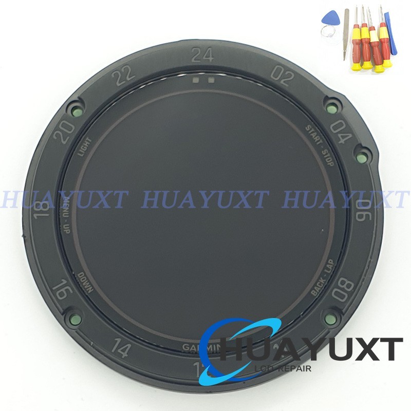 LCD Display Screen Frame Glass For Garmin tactix Delta Solar Edition